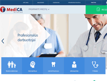 Tablet Screenshot of medicaklinika.lt